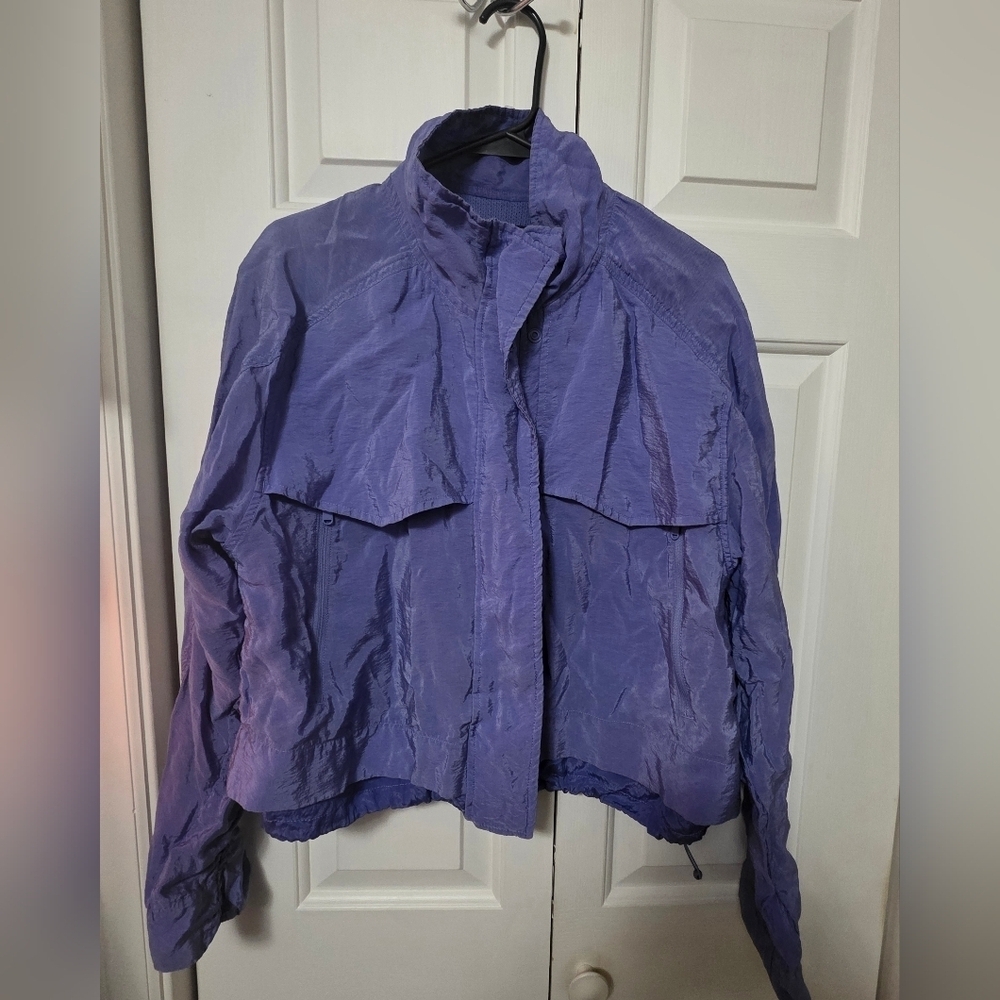 Athleta Arrival Jacket In Dark Adonis Blue/Purple Size M - Picture 3 of 12